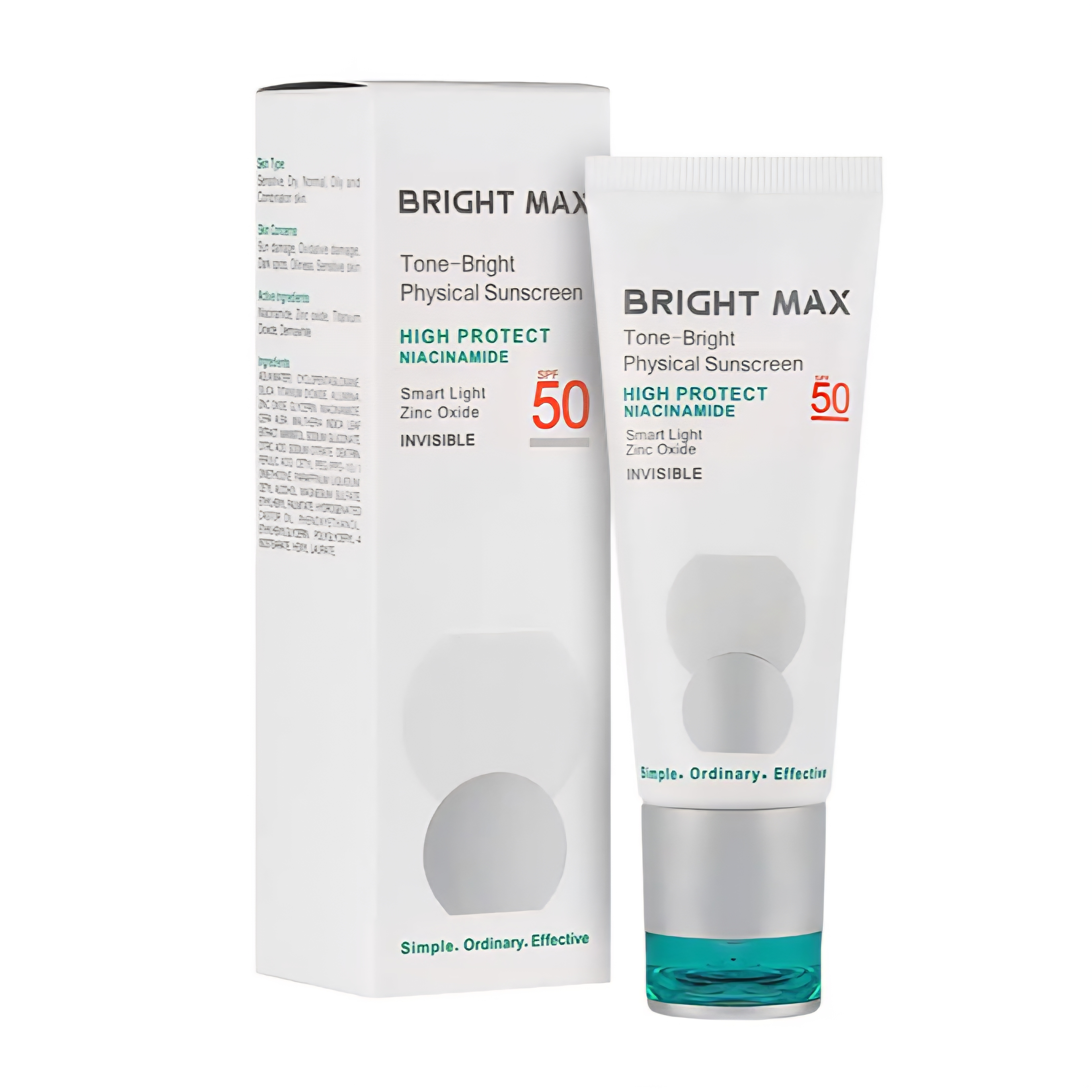 ضدآفتاب فیزیکال رنگی و بی رنگ برایت مکس