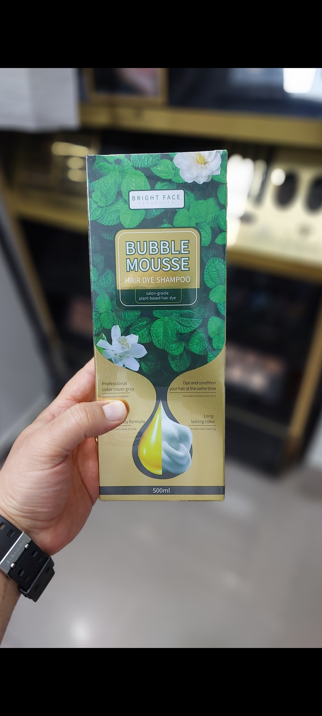 شامپو رنگ مو فوری اورجینال بابل موس BUBBLE MOUSSE HAIR DYE SHAMPOO ۵۰۰ میلی‌لیتر